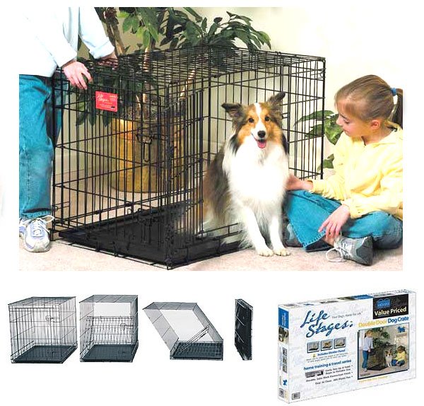 Life Stages Double Door Dog Crate Mudel