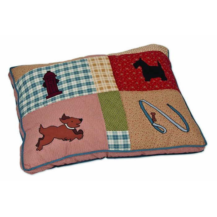 Applique Quilted Gusseted Pillow Bed Applique Quilted Gusseted Pillow Bed