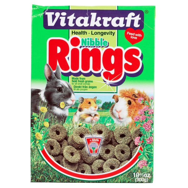 Vitakraft Nibble Rings For Small Animals 11oz Vitakraft Nibble Rings For Small Animals 11oz