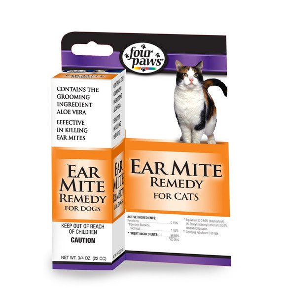 An Effective Remedy To Kill Ear Mites For Cats. Four Paws Ear Mite Remedy Is 