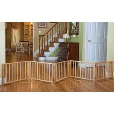  Gate on Free Standing Walk Over Wood Pet Gate Dog Products   Gregrobert Pet