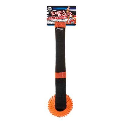 Rough And Rugged Fire Hose Tug/w Ball Dog Toy 3 In. Rough And Rugged Fire Hose Tug/w Ball Dog Toy 3 In.