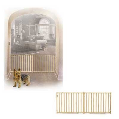 Extra Wide  Gates Indoor on Extra Wide Wood Slat Pet Gate   By Four Paws Dog Gates   Petsupplies