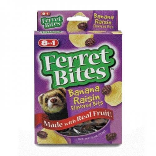 Ferret Bites Banana Raisin Treats 4 Oz. Ferret Bites Banana Raisin Treats 4 Oz.