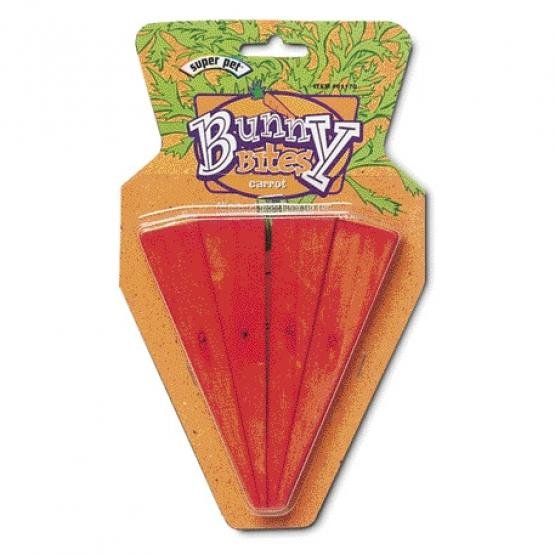 Carrot Bunny Bites Wood Chews For Small Animals 4 Pk. Carrot Bunny Bites Wood Chews For Small Animals 4 Pk.