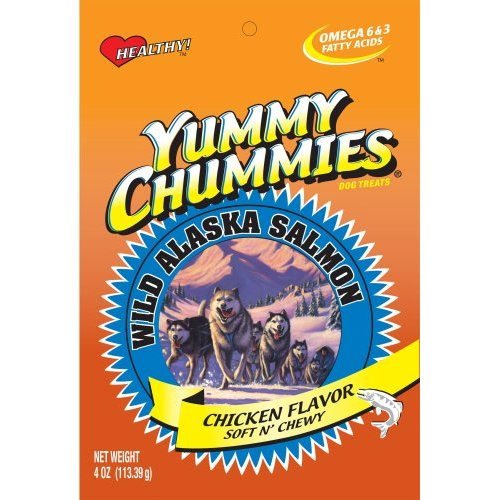 Yummy Chummies Salmon Dog Treat Rice Soft N Chewy 4 Oz. Yummy Chummies Salmon Dog Treat Rice Soft N Chewy 4 Oz.