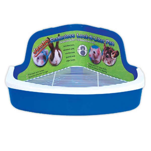 Scatterless LockNLitter Pan for Rabbits Jumbo Size Rabbit Products