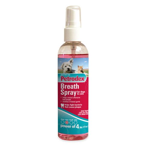 Petrodex Breath Spray For Dogs Cats 4 Oz. Petrodex Breath Spray For Dogs Cats 4 Oz.