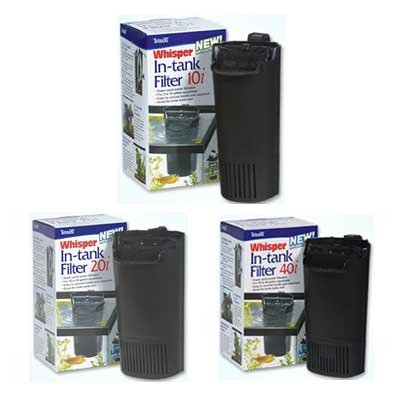 Whisper In-Tank Filters are designed to run quietly inside of your aquarium 