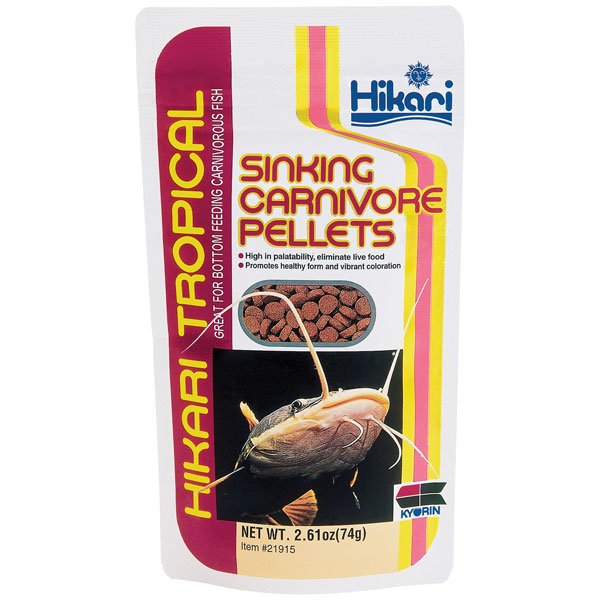 Sinking Carnivore Pellets By Hikari 2.61 Oz. Sinking Carnivore Pellets By Hikari 2.61 Oz.