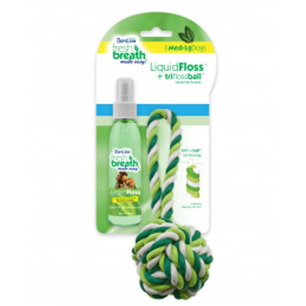 Fresh Breath Liquidfloss Triflossball Med Large Dogs Fresh Breath Liquidfloss Triflossball Med Large Dogs