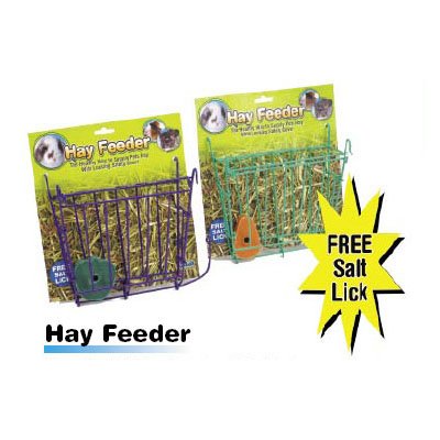 Hay Feeder With Free Salt Lick For Small Pets Hay Feeder With Free Salt Lick For Small Pets