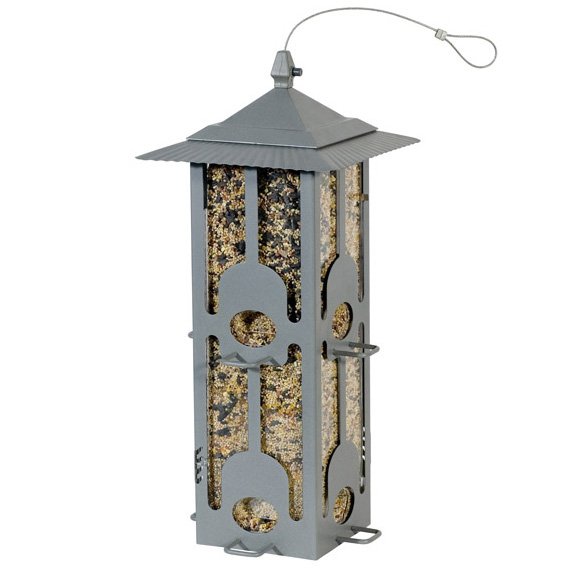 Squirrel Be Gone I Bird Feeder Brushed Nickel Squirrel Be Gone I Bird Feeder Brushed Nickel