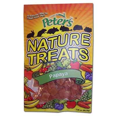 Peters Nature Treats Papaya Pieces Small Animal Treats 2.85 Oz. Peters Nature Treats Papaya Pieces Small Animal Treats 2.85 Oz.