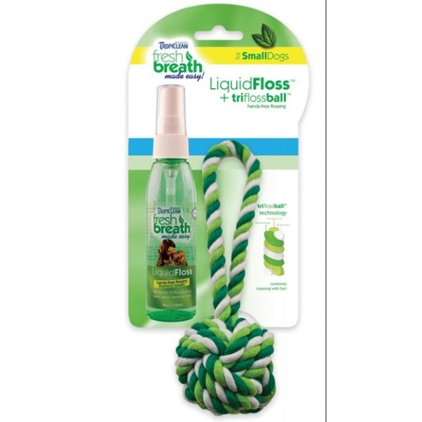 Fresh Breath Liquidfloss Triflossball Small Dogs Fresh Breath Liquidfloss Triflossball Small Dogs