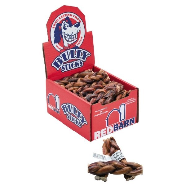 Braided Bully Sticks For Dogs 5 In. Case Of 35 Braided Bully Sticks For Dogs 5 In. Case Of 35