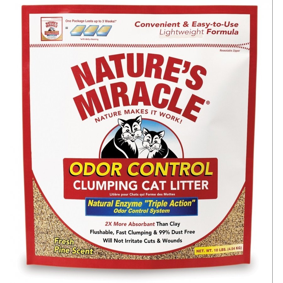 Natures Miracle Odor Control Clumping Litter 10 Lbs Natures Miracle Odor Control Clumping Litter 10 Lbs