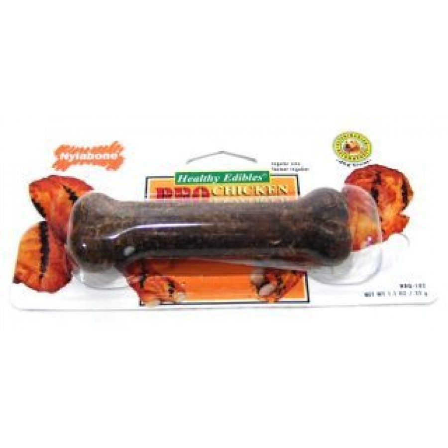 Nylabone Healthy Edibles Bbq Chicken Bone / Size Regular Nylabone Healthy Edibles Bbq Chicken Bone / Size Regular