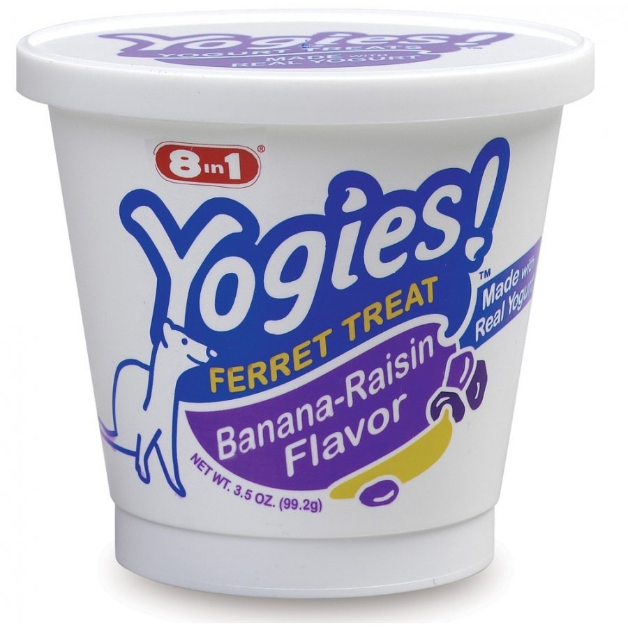 Banana Raisin Flavor Yogies For Ferrets 3.5 Oz. Banana Raisin Flavor Yogies For Ferrets 3.5 Oz.
