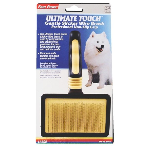 Four Paws Ultimate Touch Slicker Wire Brush / Size Large Four Paws Ultimate Touch Slicker Wire Brush / Size Large