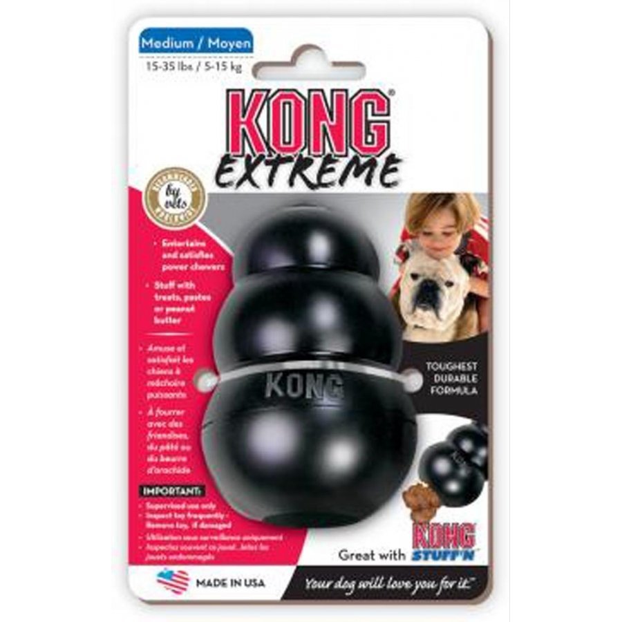 X Treme Medium Black Kong Dog Toy X Treme Medium Black Kong Dog Toy
