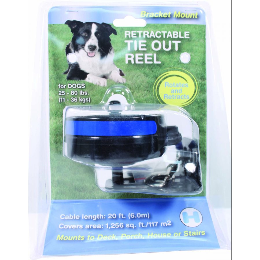 Retractable Tie Out Reel With Bracket Retractable Tie Out Reel With Bracket