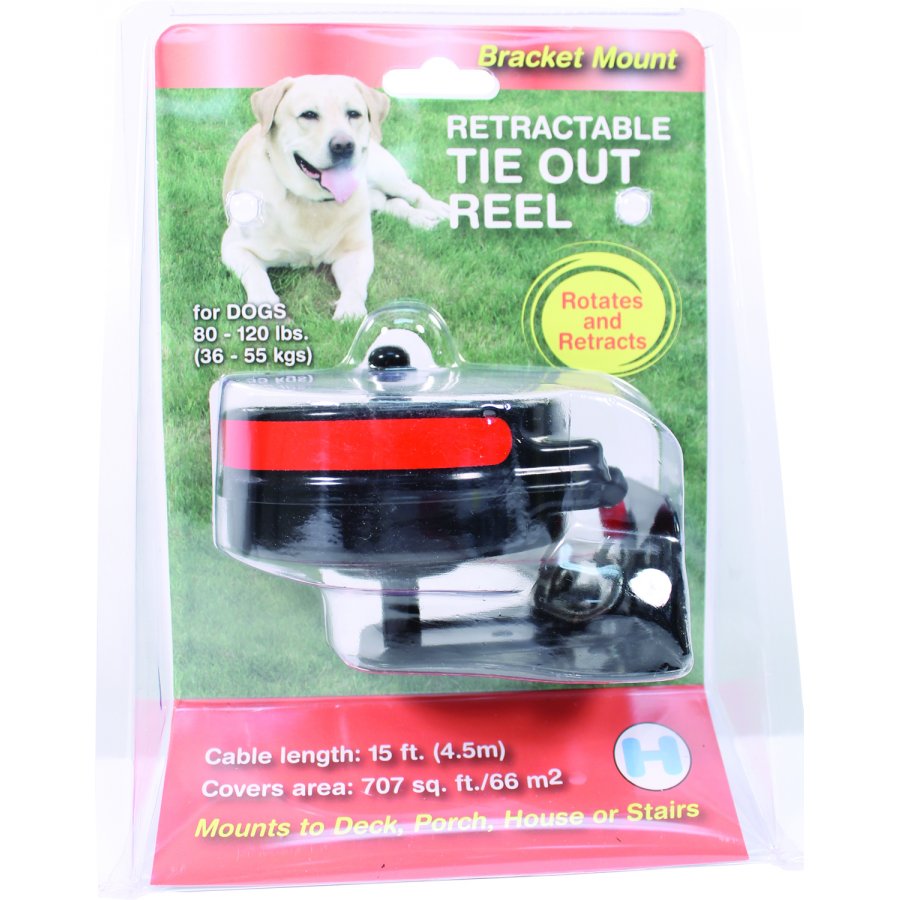 Retractable Tie Out Reel With Stake Retractable Tie Out Reel With Stake