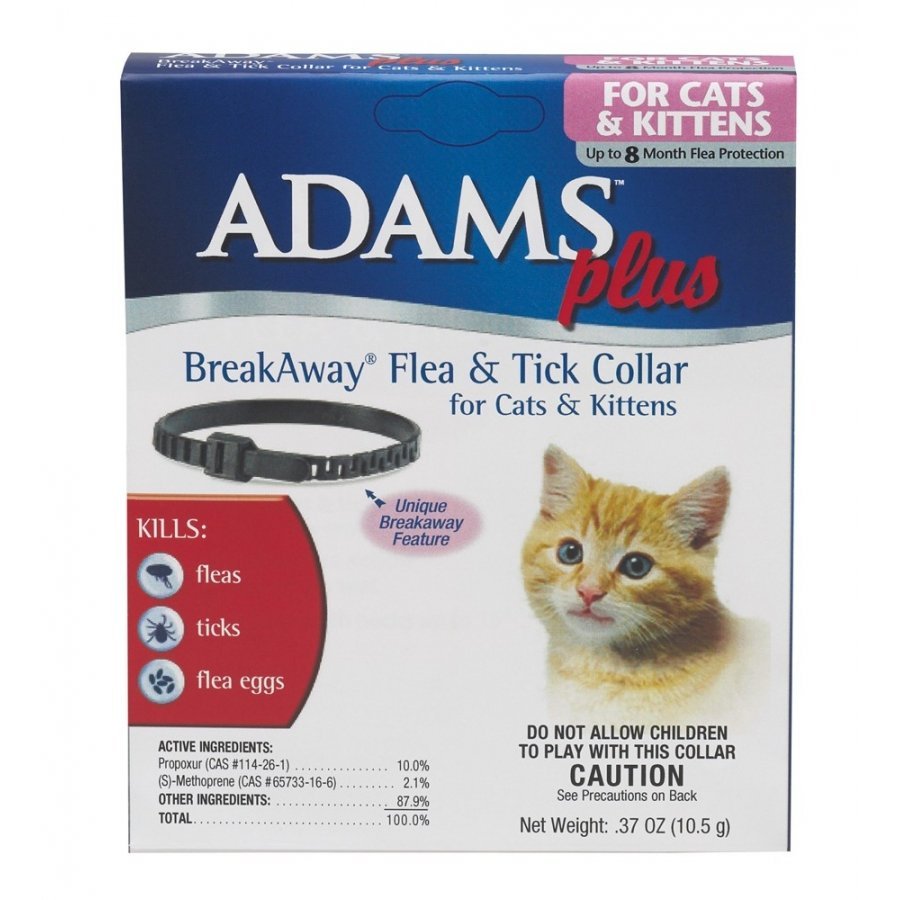 Adams Plus Breakaway Flea Tick Collar For Cats Kittens Adams Plus Breakaway Flea Tick Collar For Cats Kittens
