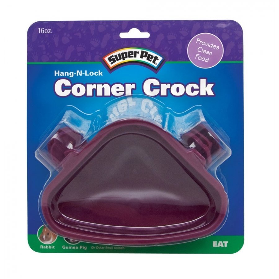 Hang N Lock Corner Crock For Small Pets Hang N Lock Corner Crock For Small Pets