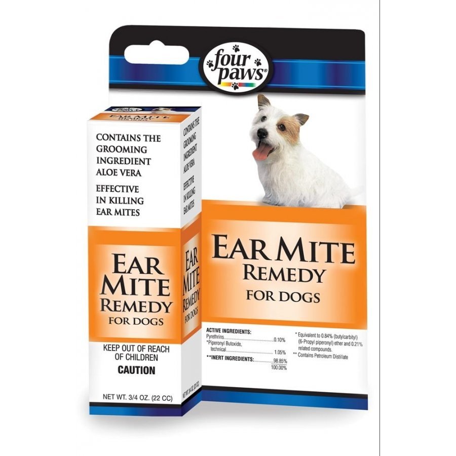Four Paws Ear Mite Remedy Dogs .75 Oz. Four Paws Ear Mite Remedy Dogs .75 Oz.
