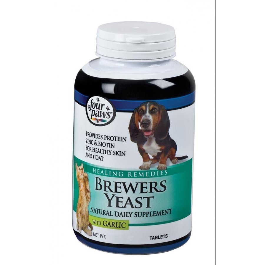 Brewers Yeast Dog Supplement With Garlic Four Paws / Tablet Count 250 Brewers Yeast Dog Supplement With Garlic Four Paws / Tablet Count 250