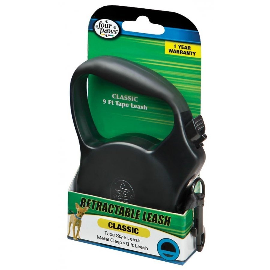 Retractable Tape Dog Leash / Size Small / Black Retractable Tape Dog Leash / Size Small / Black