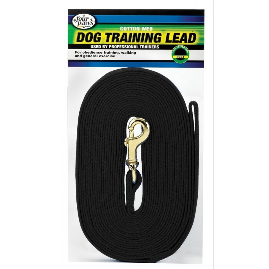 Cotton Web Dog Lead / Color Black 30 Feet Cotton Web Dog Lead / Color Black 30 Feet
