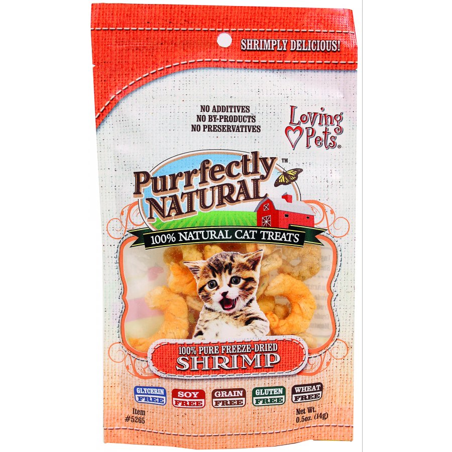 Purrfectly Natural Cat Treats / Size Shrimp / 0.5 Oz. Purrfectly Natural Cat Treats / Size Shrimp / 0.5 Oz.