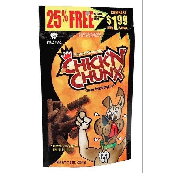 Chick N Chunks Dog Treats 7.2 Oz. Case Of 10 Chick N Chunks Dog Treats 7.2 Oz. Case Of 10