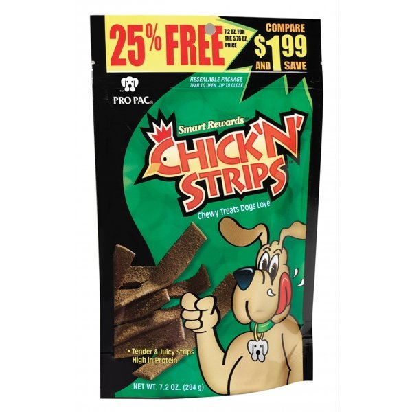 Chick N Strips Dog Treats 7.2 Oz. Case Of 10 Chick N Strips Dog Treats 7.2 Oz. Case Of 10