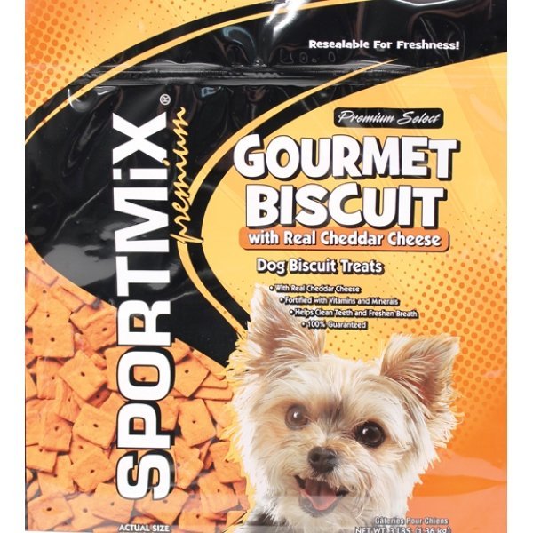 Sportmix Premium Select Gourmet Biscuit Cheddar Cheese / 3 Lbs Sportmix Premium Select Gourmet Biscuit Cheddar Cheese / 3 Lbs