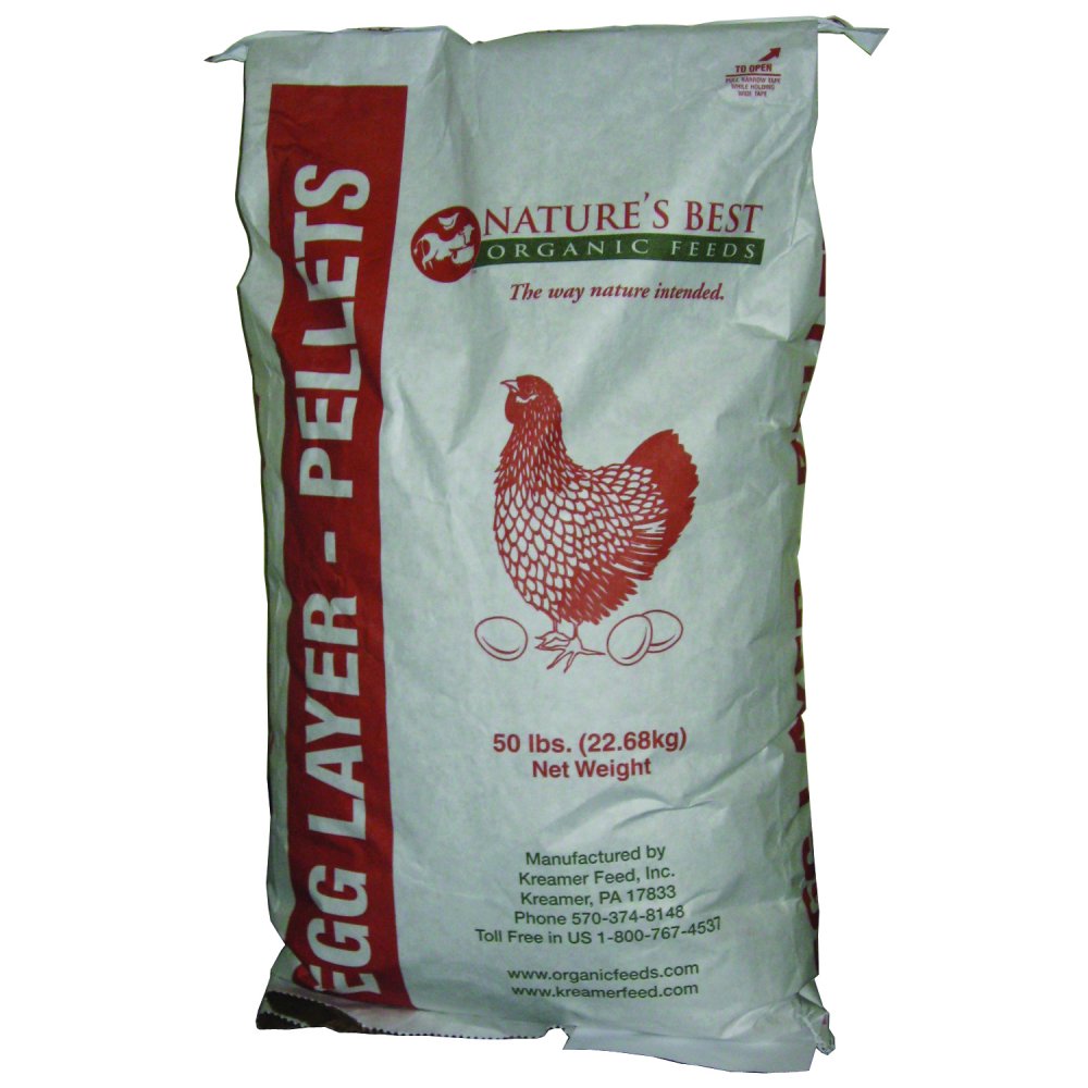 Organic Egg Layer Pellets For Chickens 40 POUND GregRobert