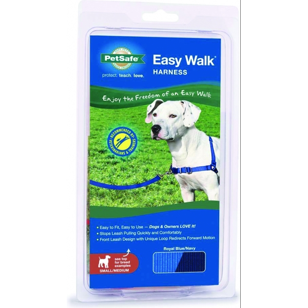 Easy Walk Dog Harness / Size Medium / Large Blue Easy Walk Dog Harness / Size Medium / Large Blue