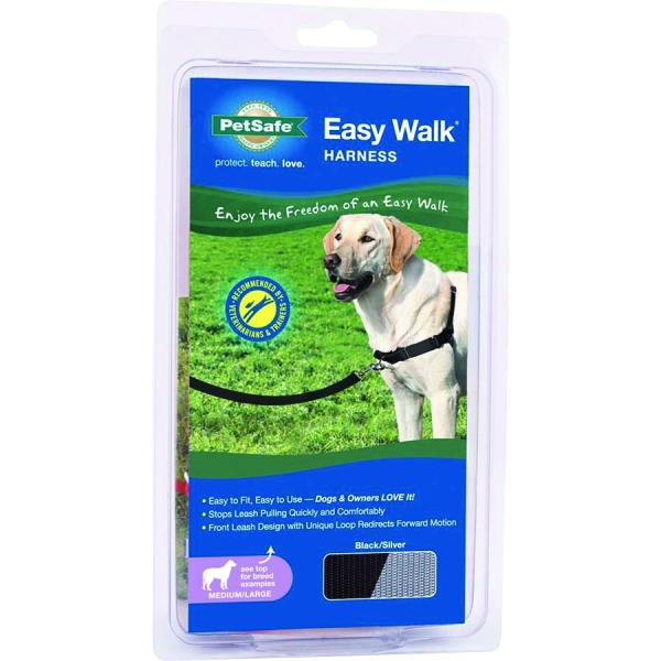 Easy Walk Dog Harness / Size Medium / Large Black Easy Walk Dog Harness / Size Medium / Large Black