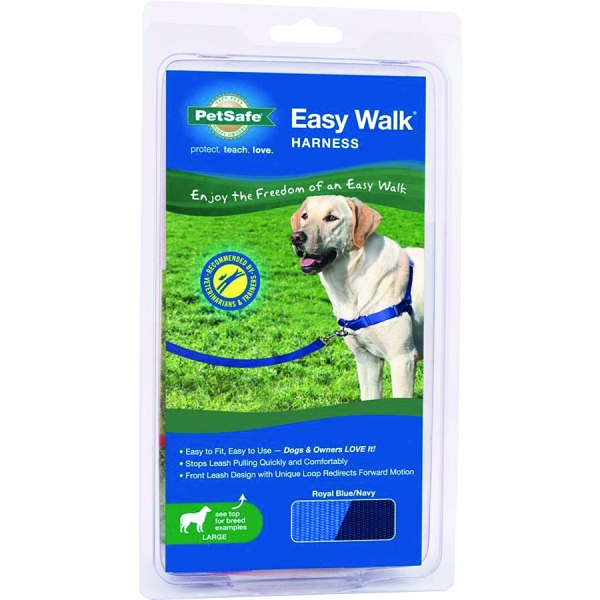 Easy Walk Dog Harness / Size Large Blue Easy Walk Dog Harness / Size Large Blue