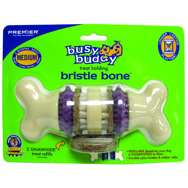 Busy Buddy Bristle Bone / Size Medium Busy Buddy Bristle Bone / Size Medium