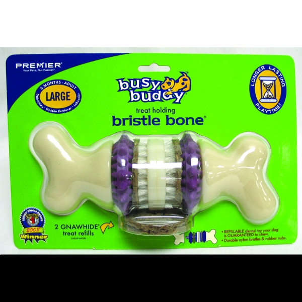Busy Buddy Bristle Bone / Size Large Busy Buddy Bristle Bone / Size Large