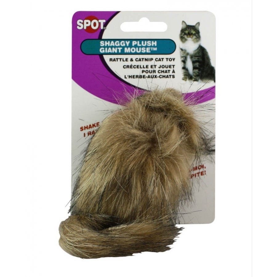 Spot Nips Long Haired Rattle Mouse Cat Toy Spot Nips Long Haired Rattle Mouse Cat Toy