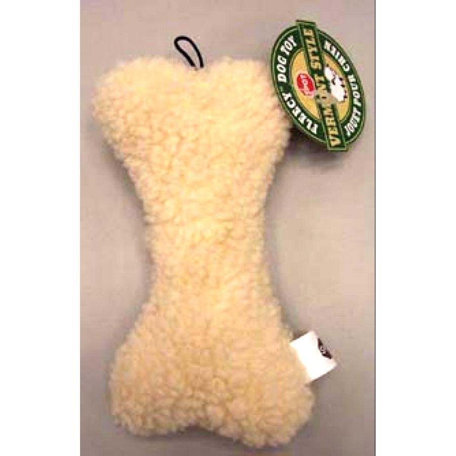 large fleece dog bone toy