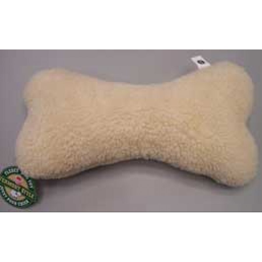 large fleece dog bone toy