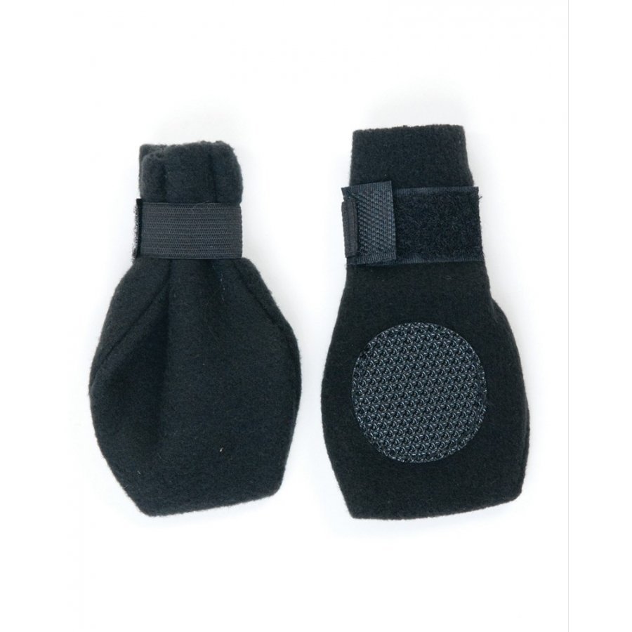 Arctic Fleece Pet Boots Set Of 4 / Size Medium Black Arctic Fleece Pet Boots Set Of 4 / Size Medium Black