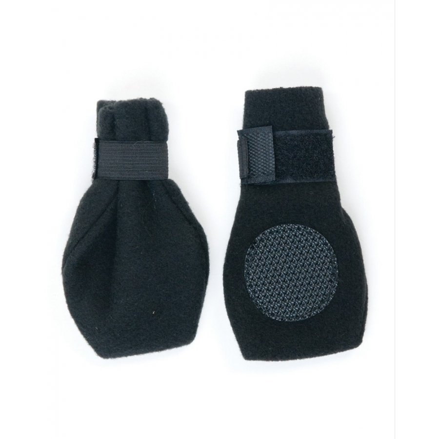 Arctic Fleece Pet Boots Set Of 4 / Size Large Black Arctic Fleece Pet Boots Set Of 4 / Size Large Black