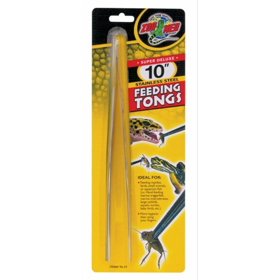 Reptile Stainless Steel Feeding Tongs 10 In. Reptile Stainless Steel Feeding Tongs 10 In.