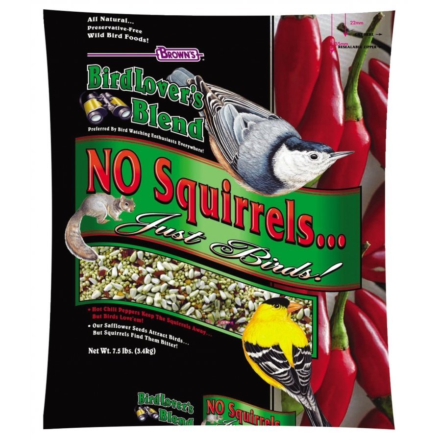 Birdlovers Blend No Squirrels Just Birds 7.5 Lbs. Birdlovers Blend No Squirrels Just Birds 7.5 Lbs.